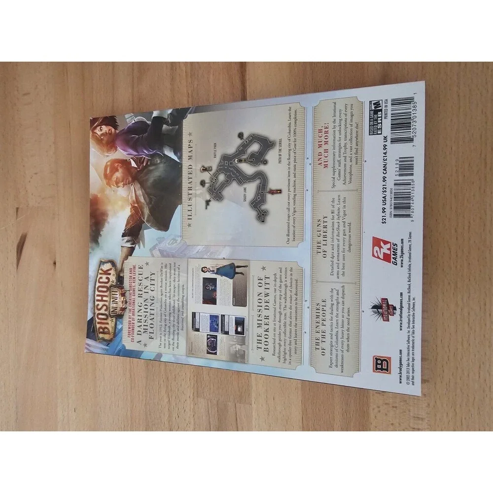 Bioshock Infinite Brady Games Official Strategy Guide Playstation 3 Xbox 360